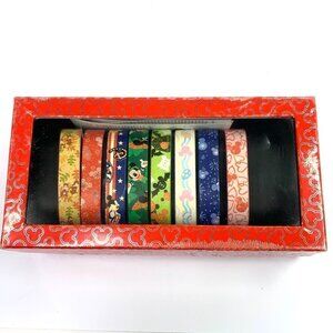 Disney Parks Gift Set of Eight Faux Leather Watch Bands In Presentation Box